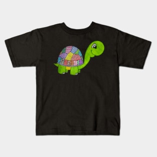 Zentangled Tortoise Kids T-Shirt